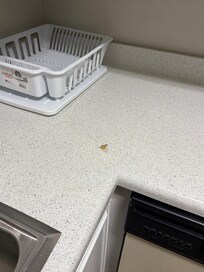 Hole in the countertop.