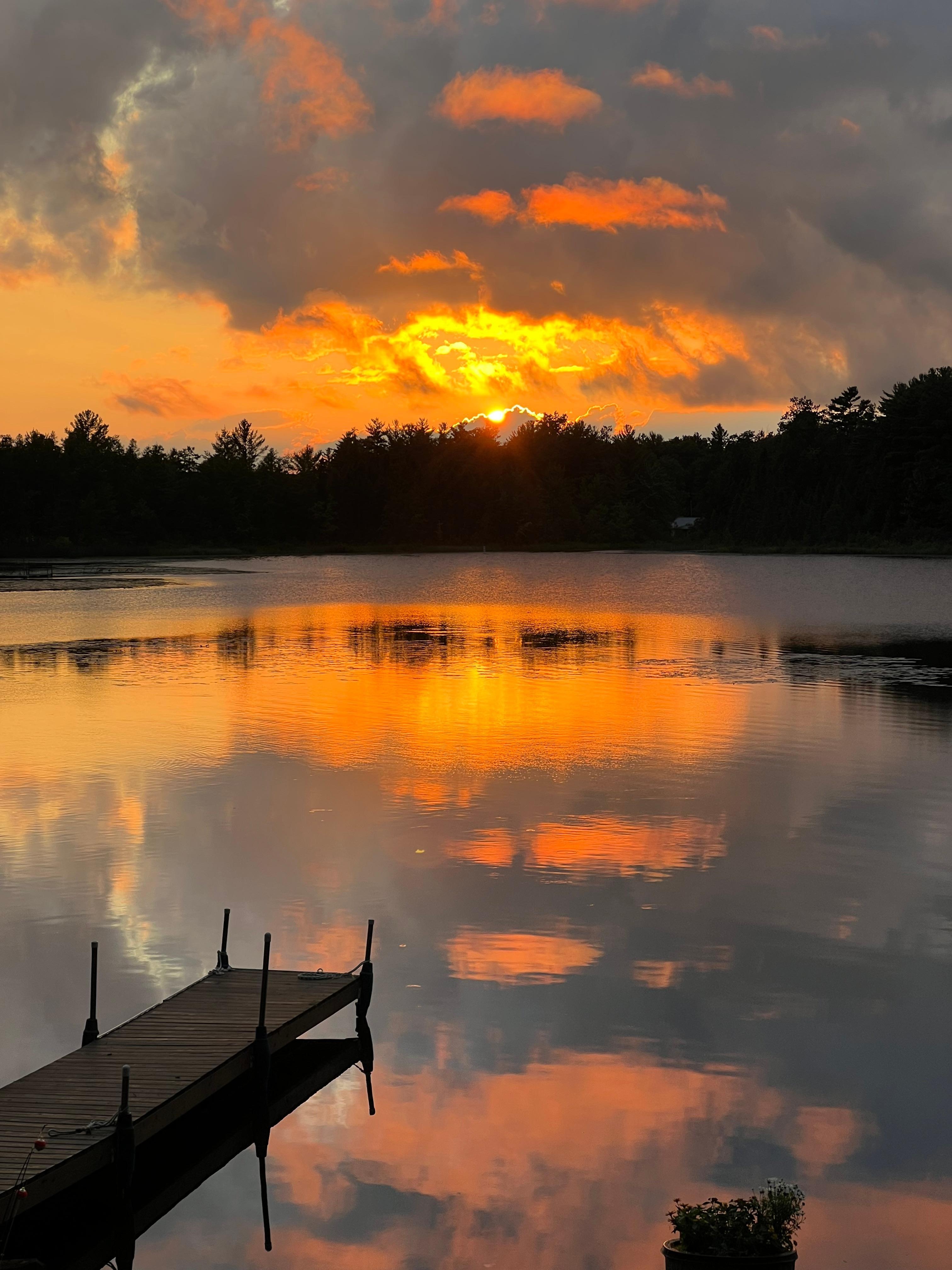 Sunset on Gilkey Lake