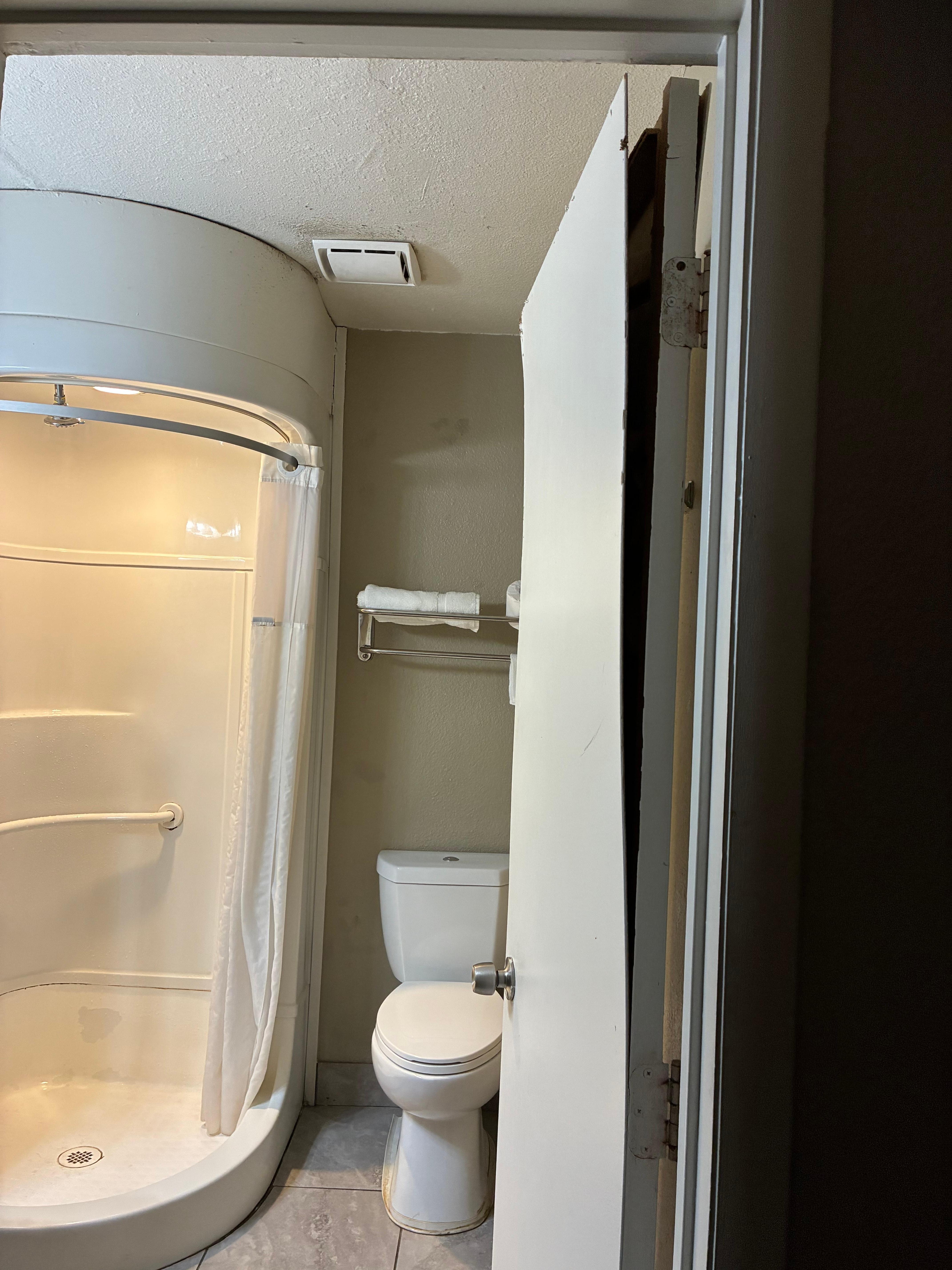 Bathroom door was broken