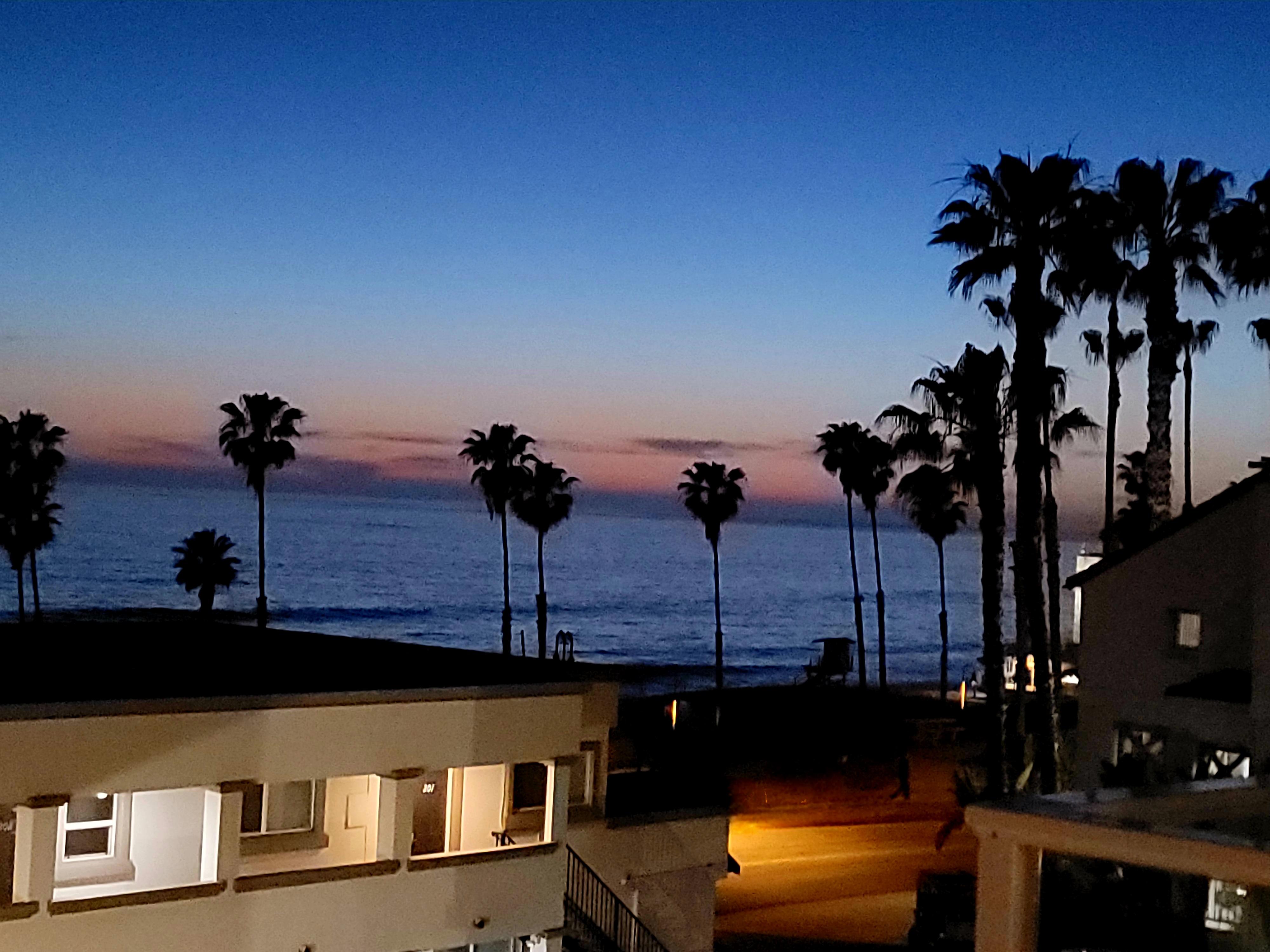The evening views from our deck.  