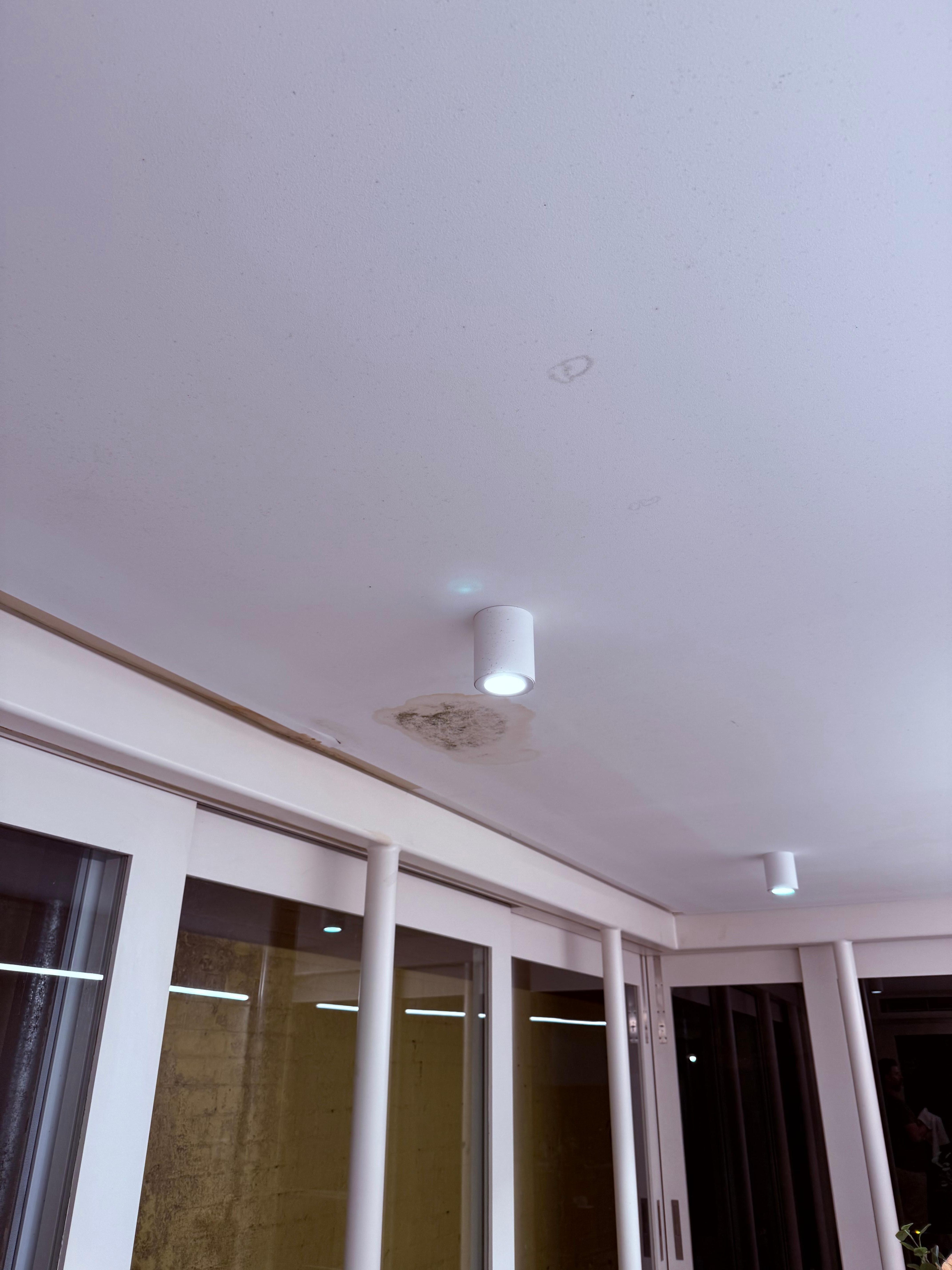 Huge water spot on ceiling