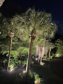 Night view from front of unit