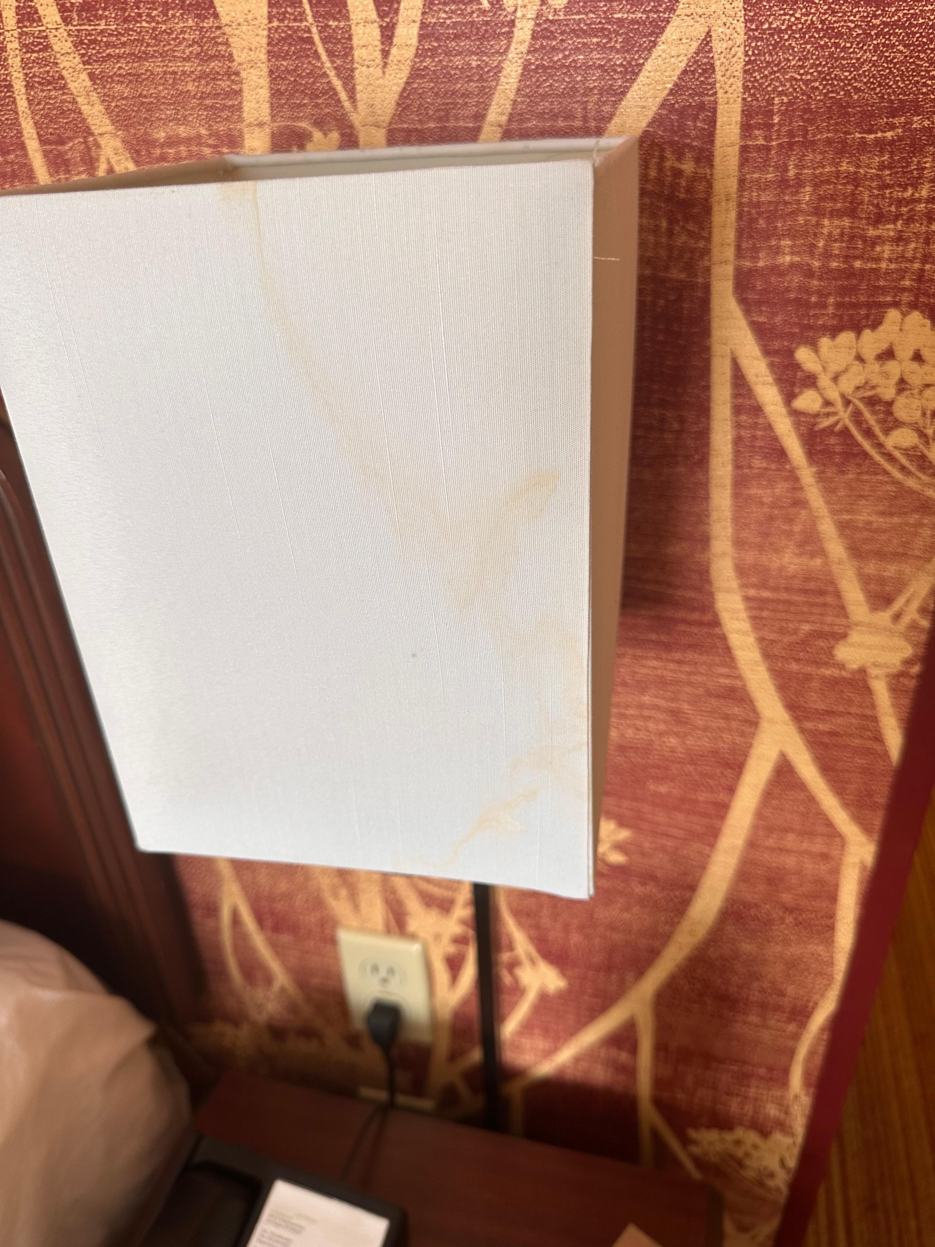 Lamp shade stained