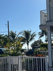 View to the beach from the pool. Literally right across the street.