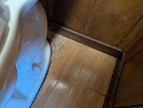 Around bathroom toilet