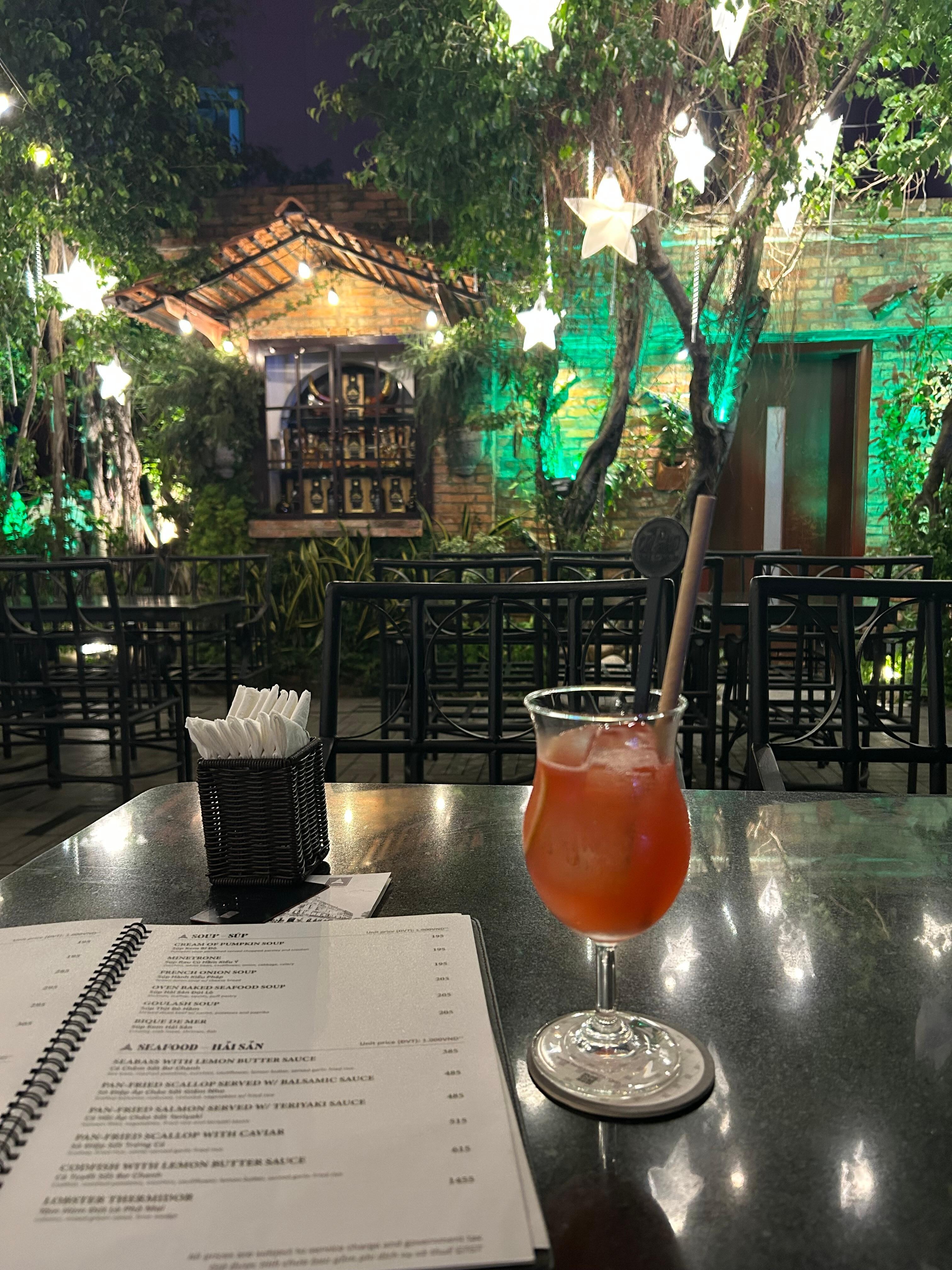 Rooftop dinner