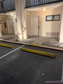 Resort room front door entrance