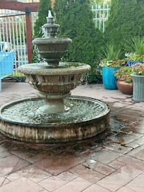 Lovely fountain in Enclosed patio