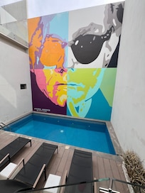 Overlooking pool