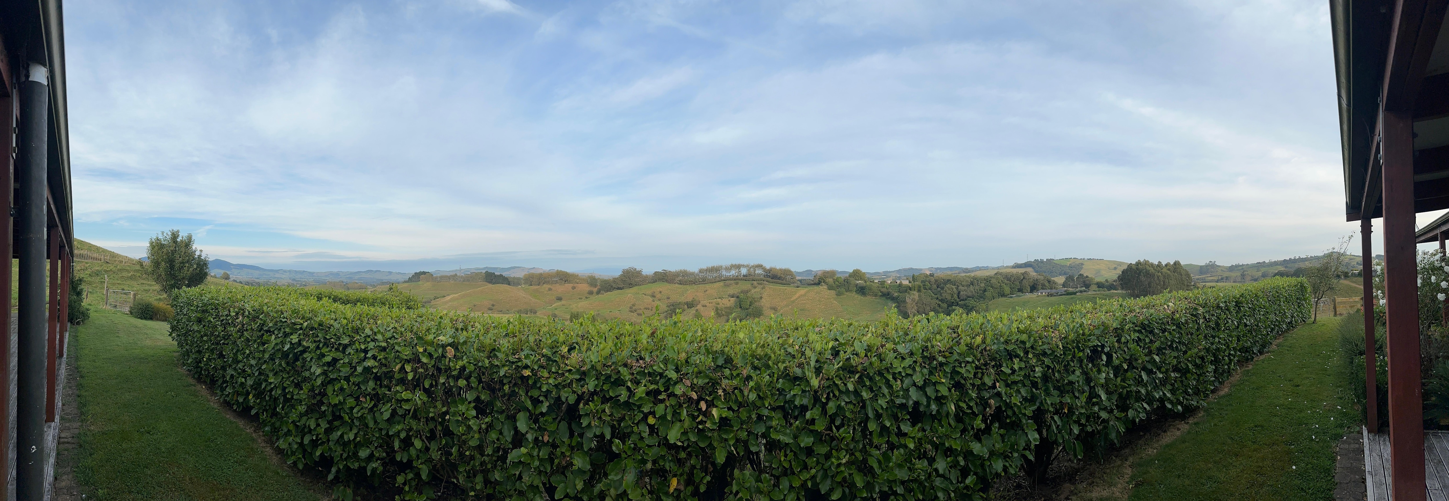 Panorama off the back deck. 