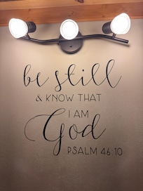 Felt God with us when we were here!