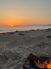 Beautiful sunset from the fire pit.