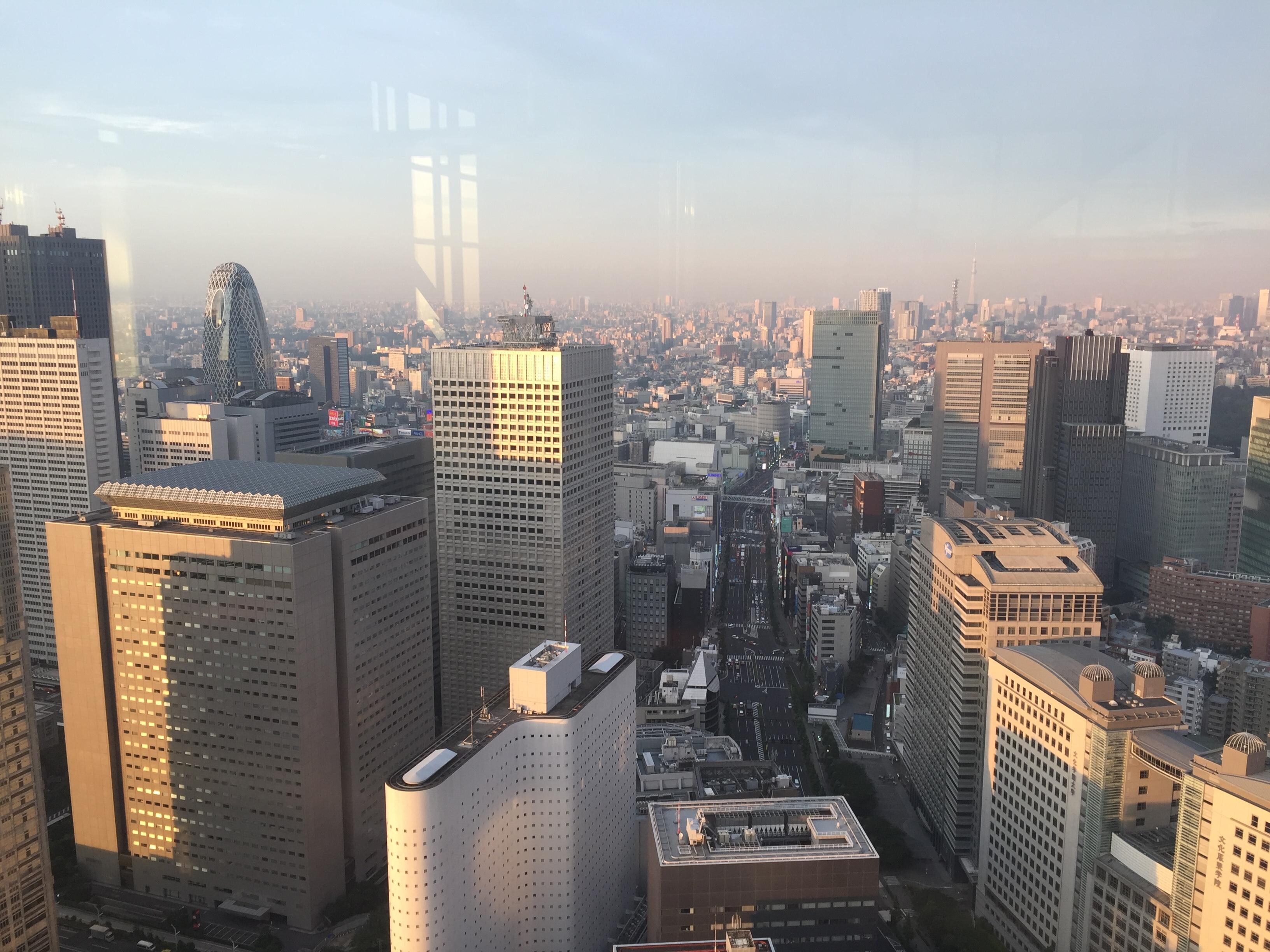 City view room sunset