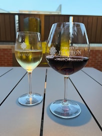 Wine out on the patio