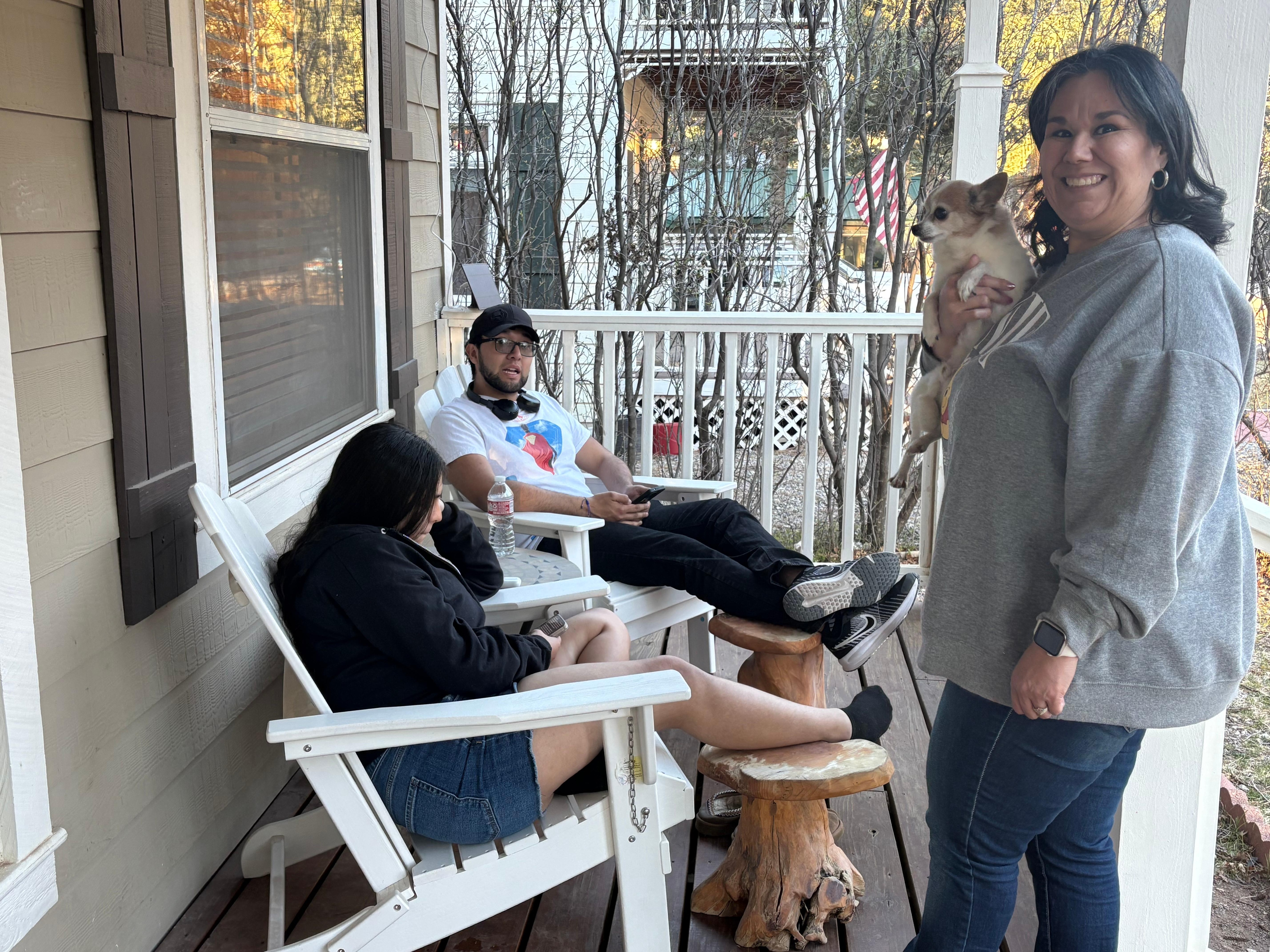 Just another beautiful evening out on the front porch