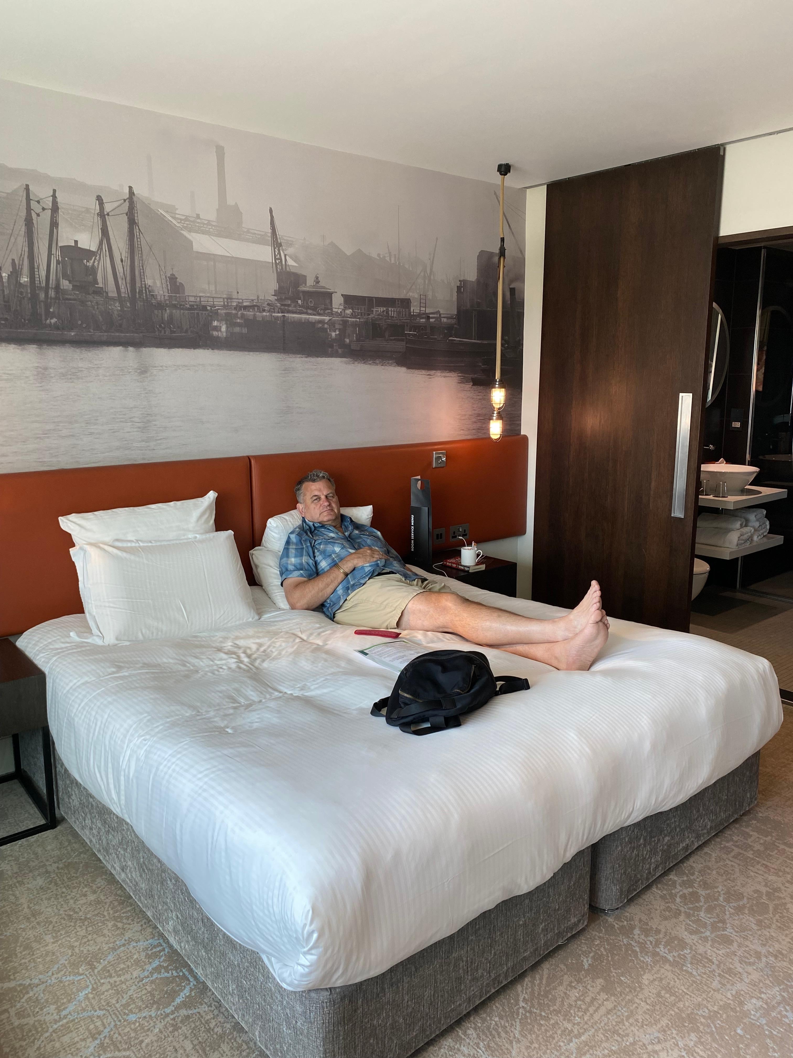 Comfortable bed and bath