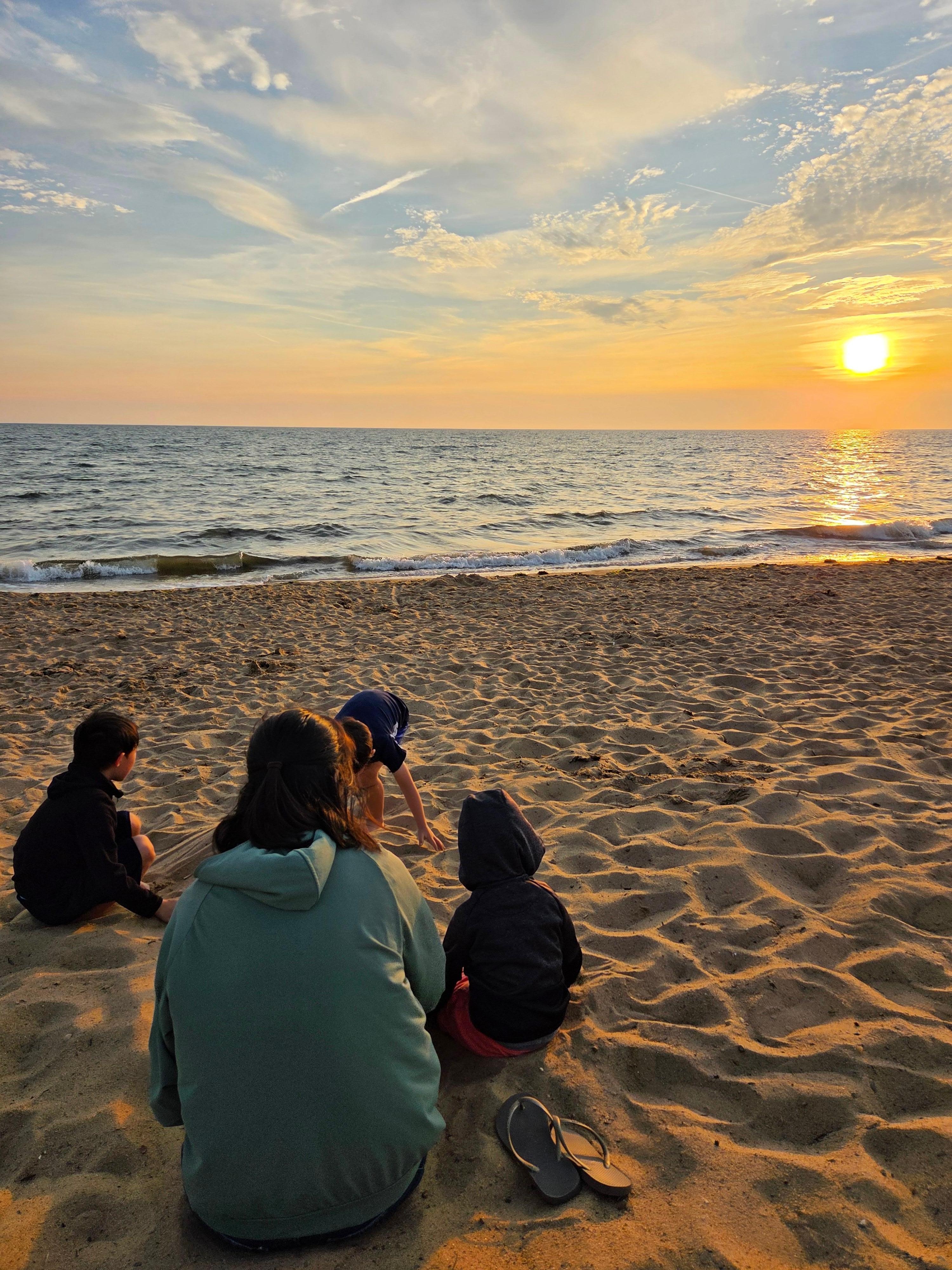 Campground Beach at sunset