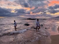 just one spectacular sunset at the beach down the hill