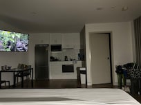 View from Queen bed.