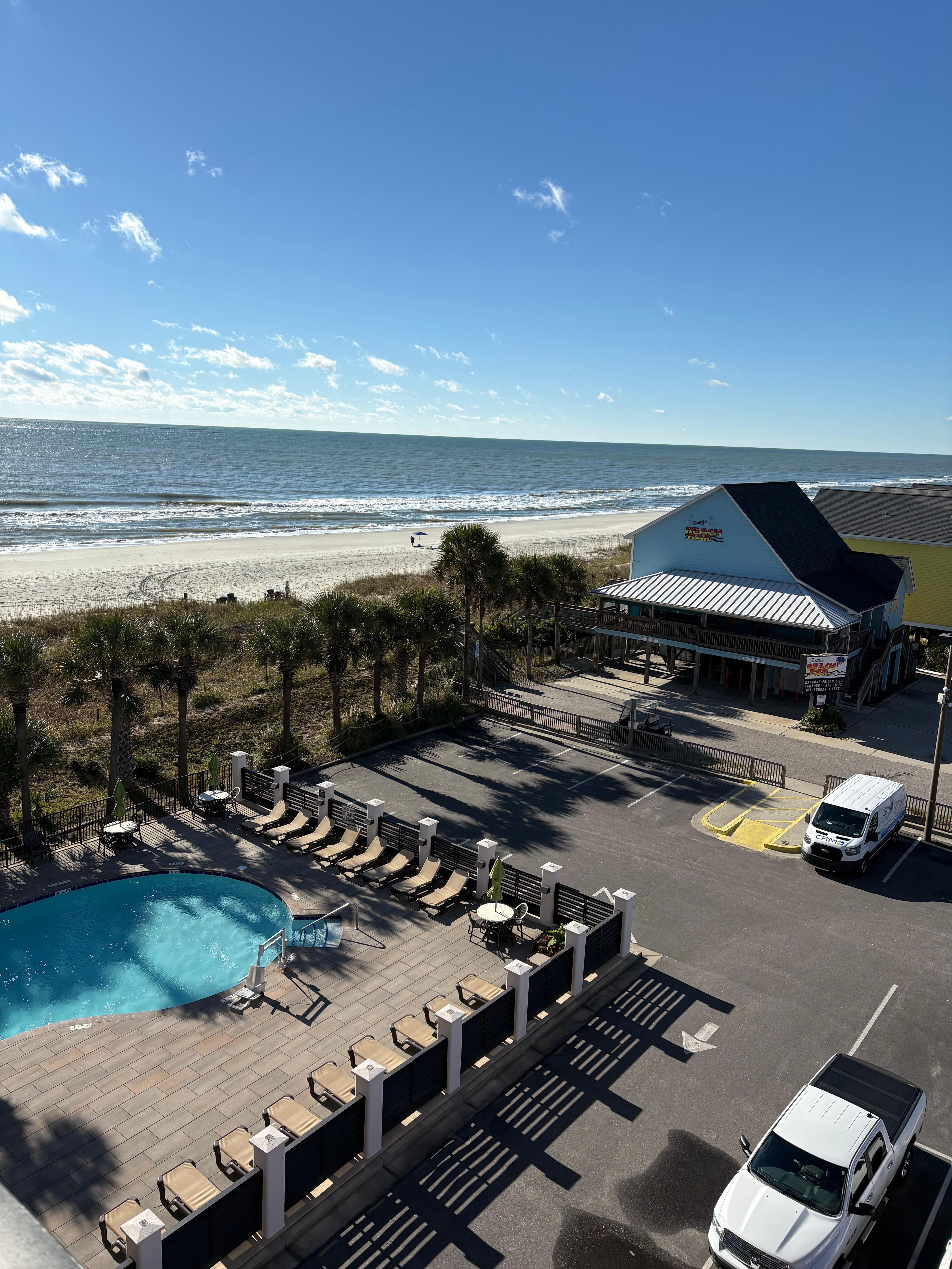 The view from my room at the pool 