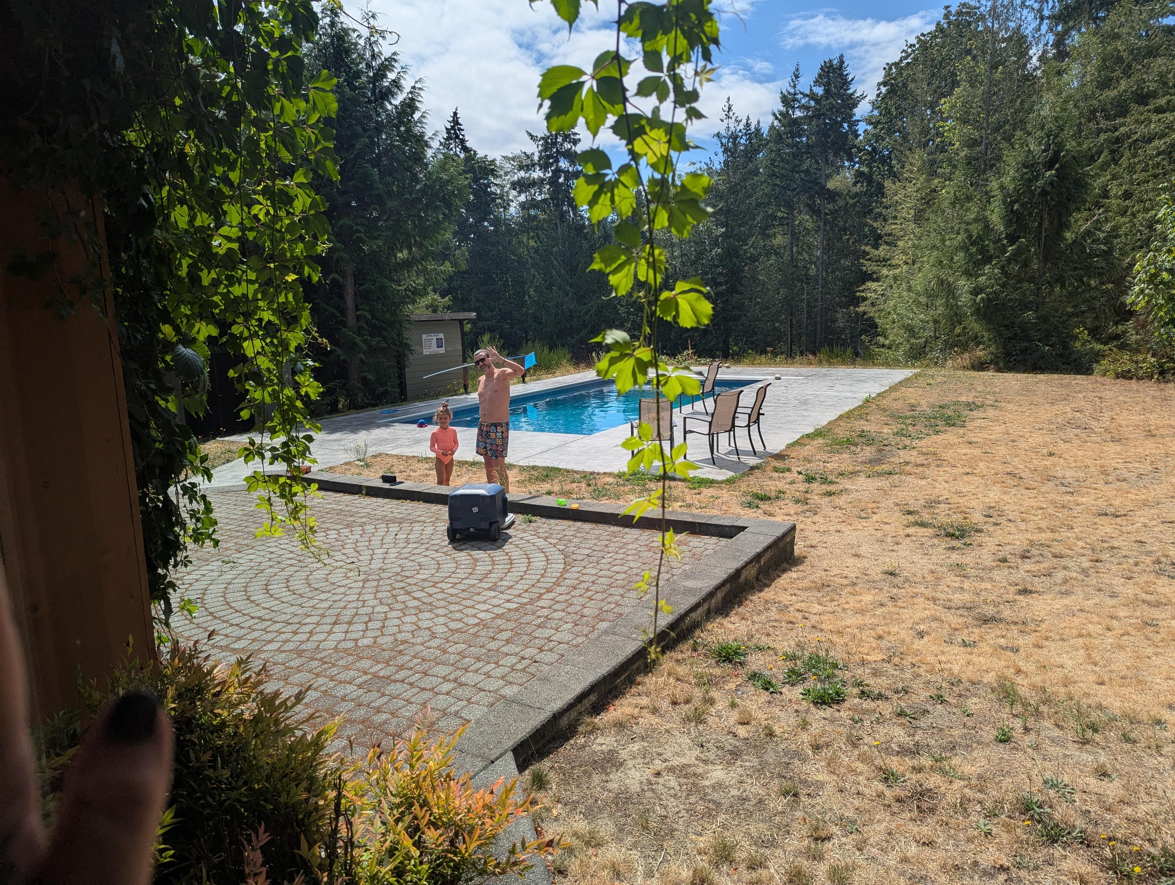 View of the pool from the master! 