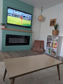 TV area. Smart TV. Was able to watch Netflix