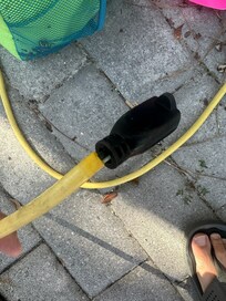 Golf cart was never cleaned, plus sparked when plugged in and sits outside in the elements uncovered.