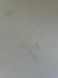 Stains on sheets