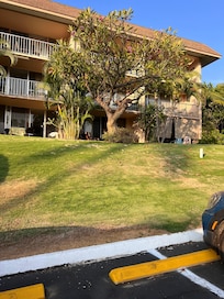 Second from the right, bottom floor. Great table and chairs to sit and enjoy listening to the birds or admire the gardens.