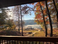 View from back porch early morning