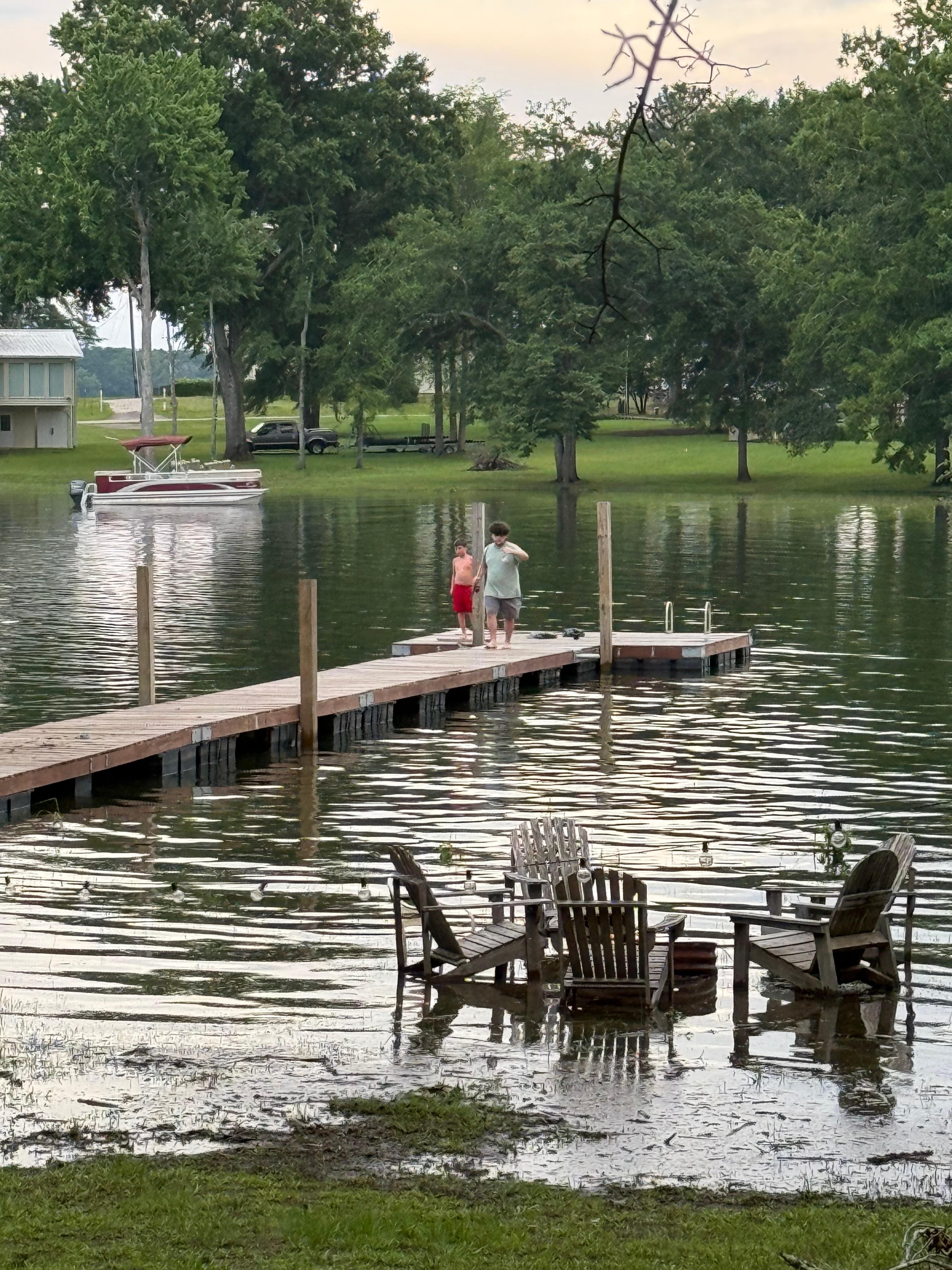 The floating dock