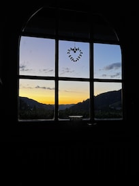 Sonnenuntergang - Blick aus dem Wohnzimmer