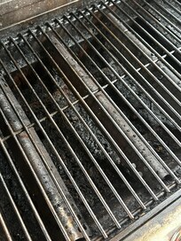 Filthy grill (Joe had his person clean it). Was useable but we didn’t want to cook anything of quality on it so used for burgers only.