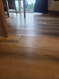 Second room, also lifting floor not as bad..