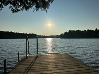Beautiful view of the lake from the dock.