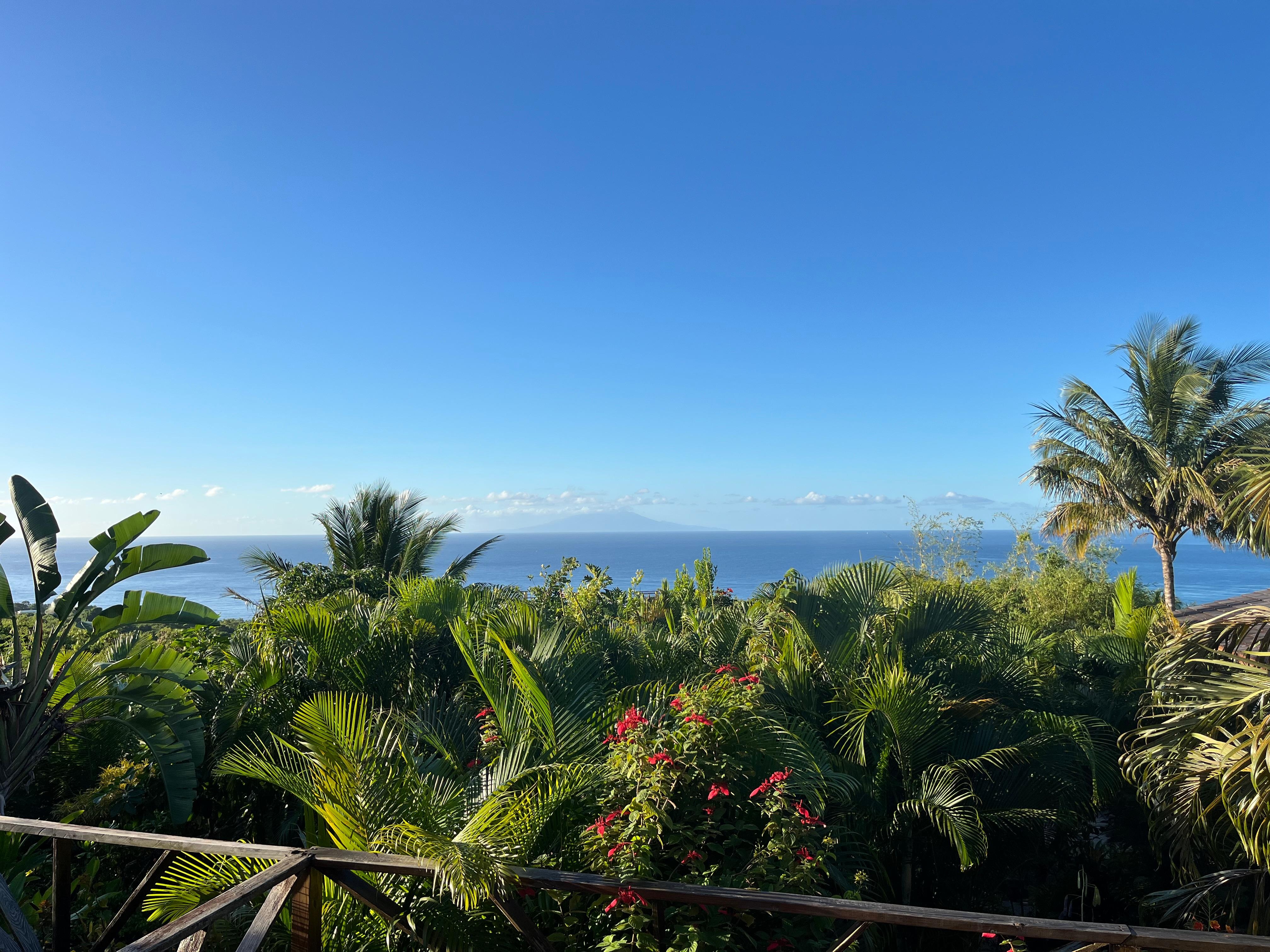 View of sea and St. Vincent from the room
