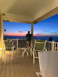 Enjoying post sunset from deck