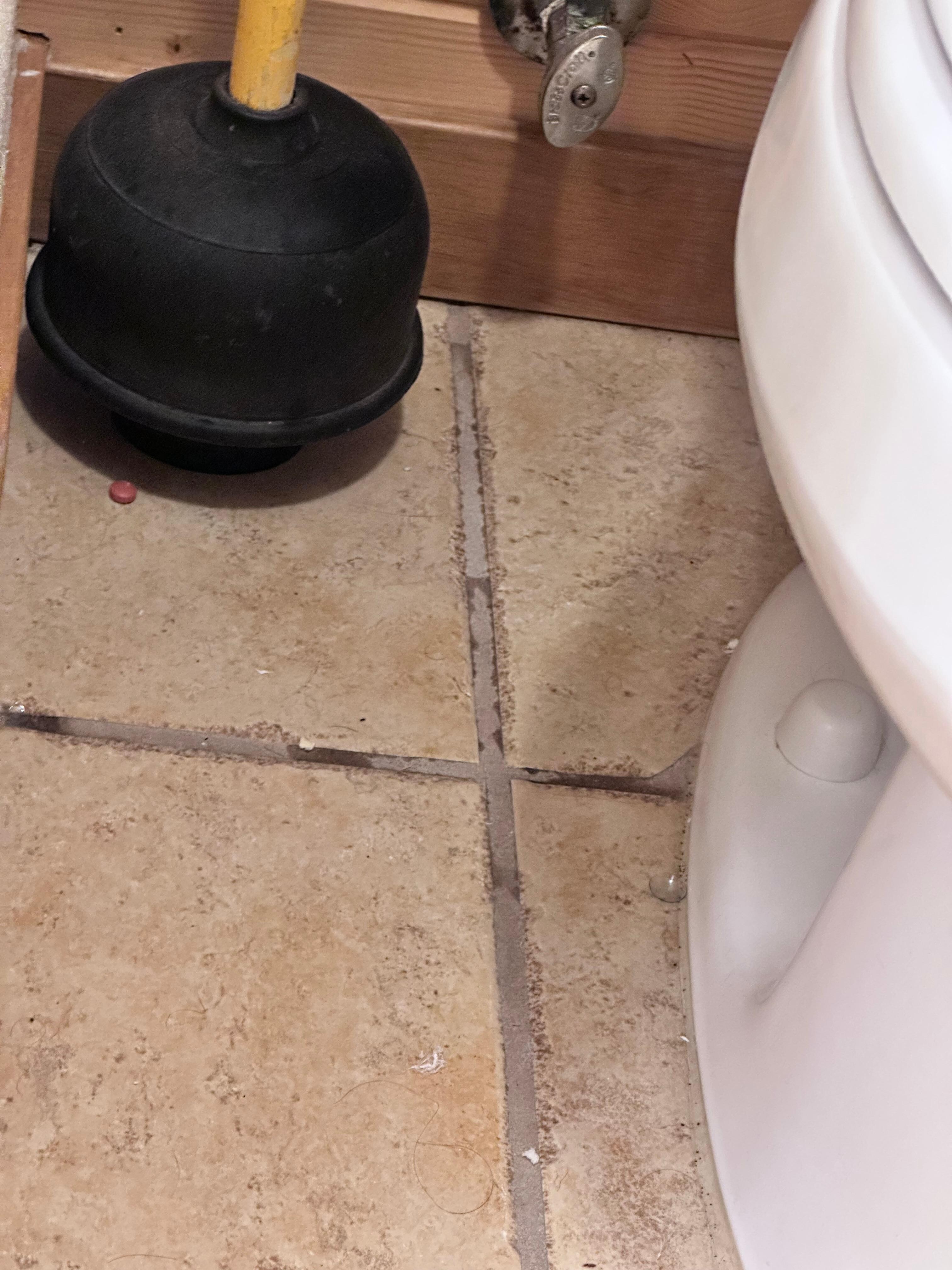 Downstairs bathroom with contact lens and pill