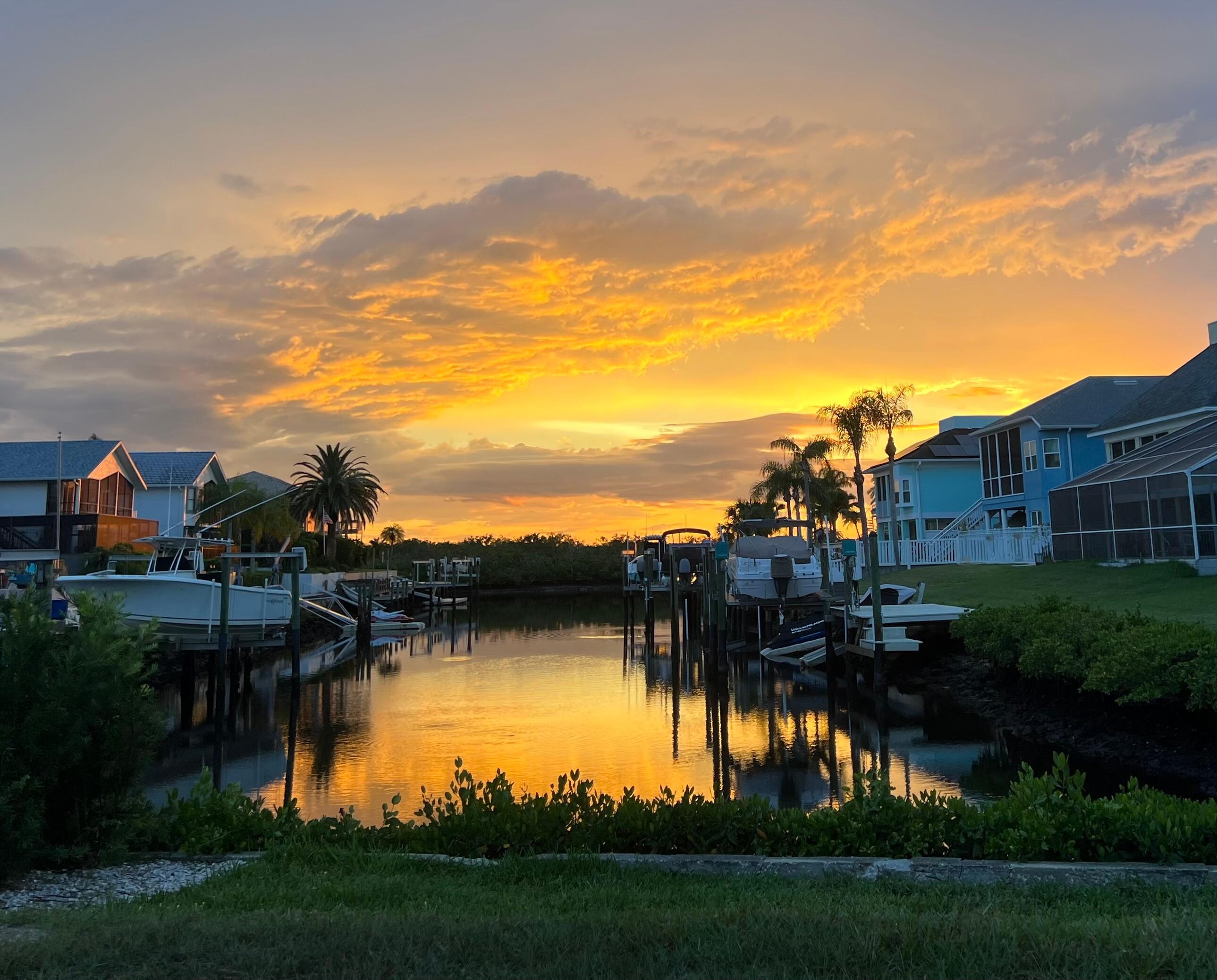 Sunset from a neighboring community as we were exploring the area