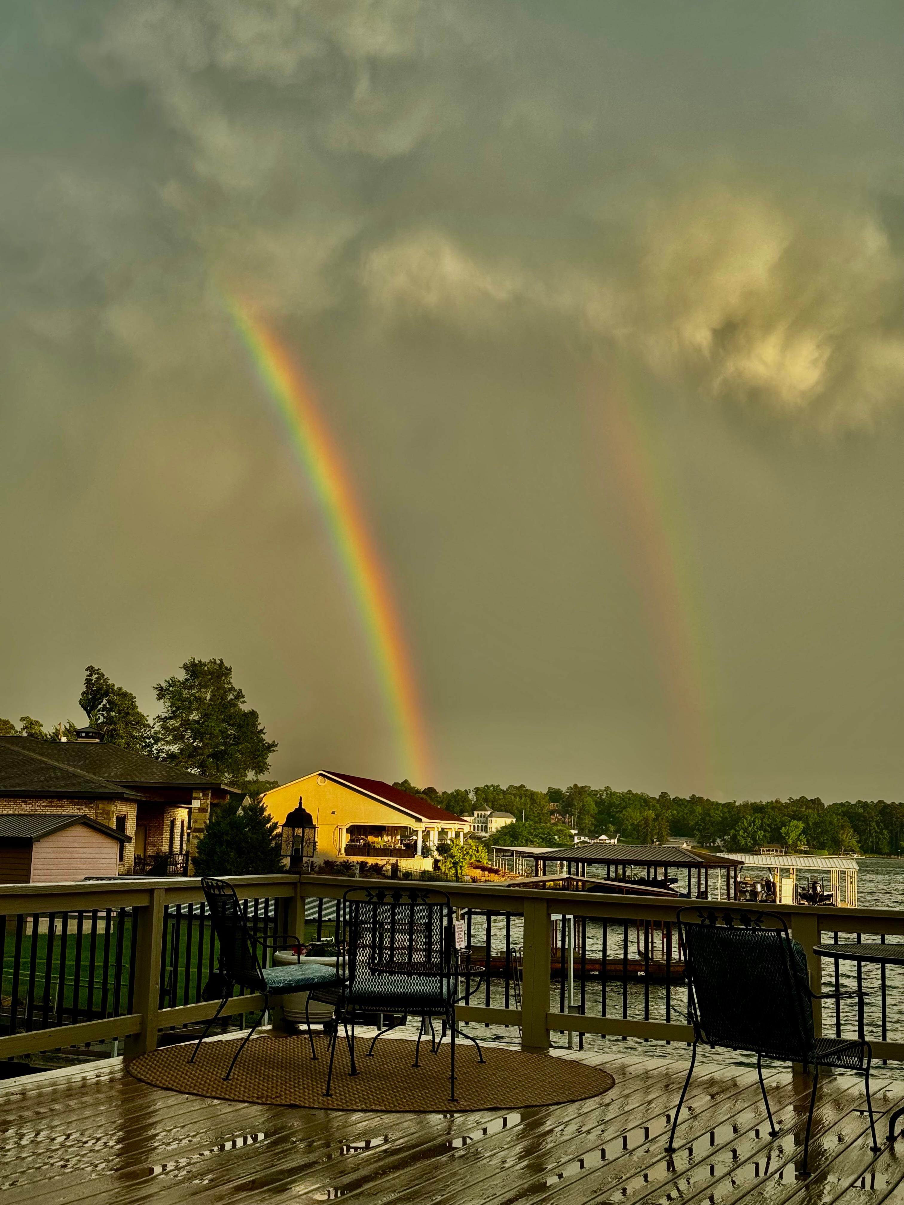 Snapped this pic after the storm from the back deck. 