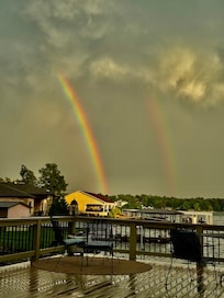 Snapped this pic after the storm from the back deck.