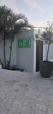 Infini - Chef's dining experience restaurant on the property