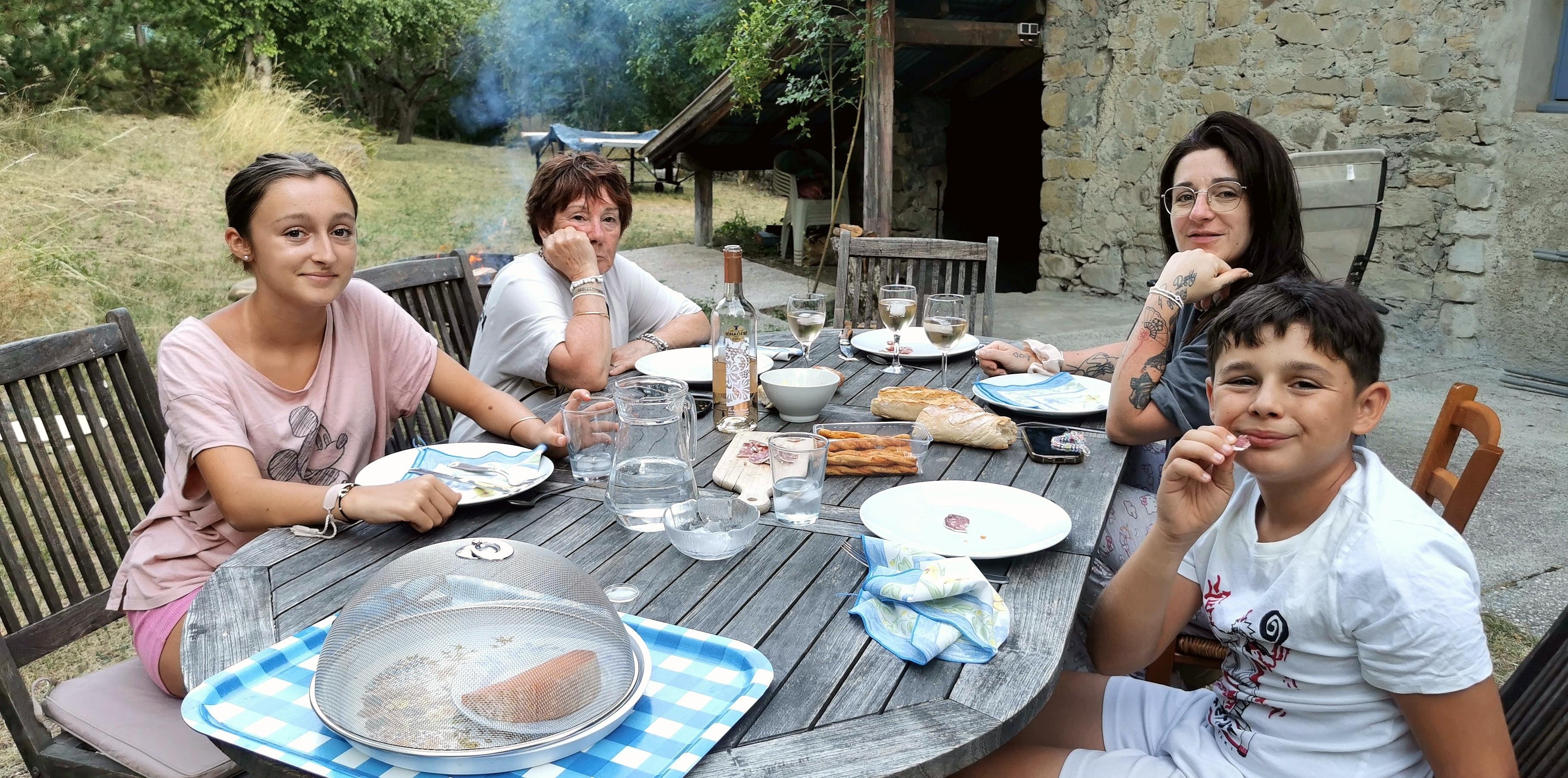 Barbecue en famille 