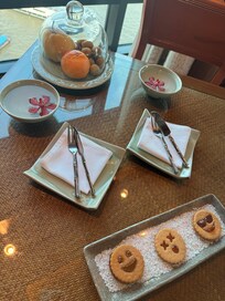 お部屋のウェルカムフルーツとスイーツも可愛い