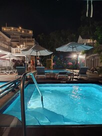 Hot tub to help with all the walking lol