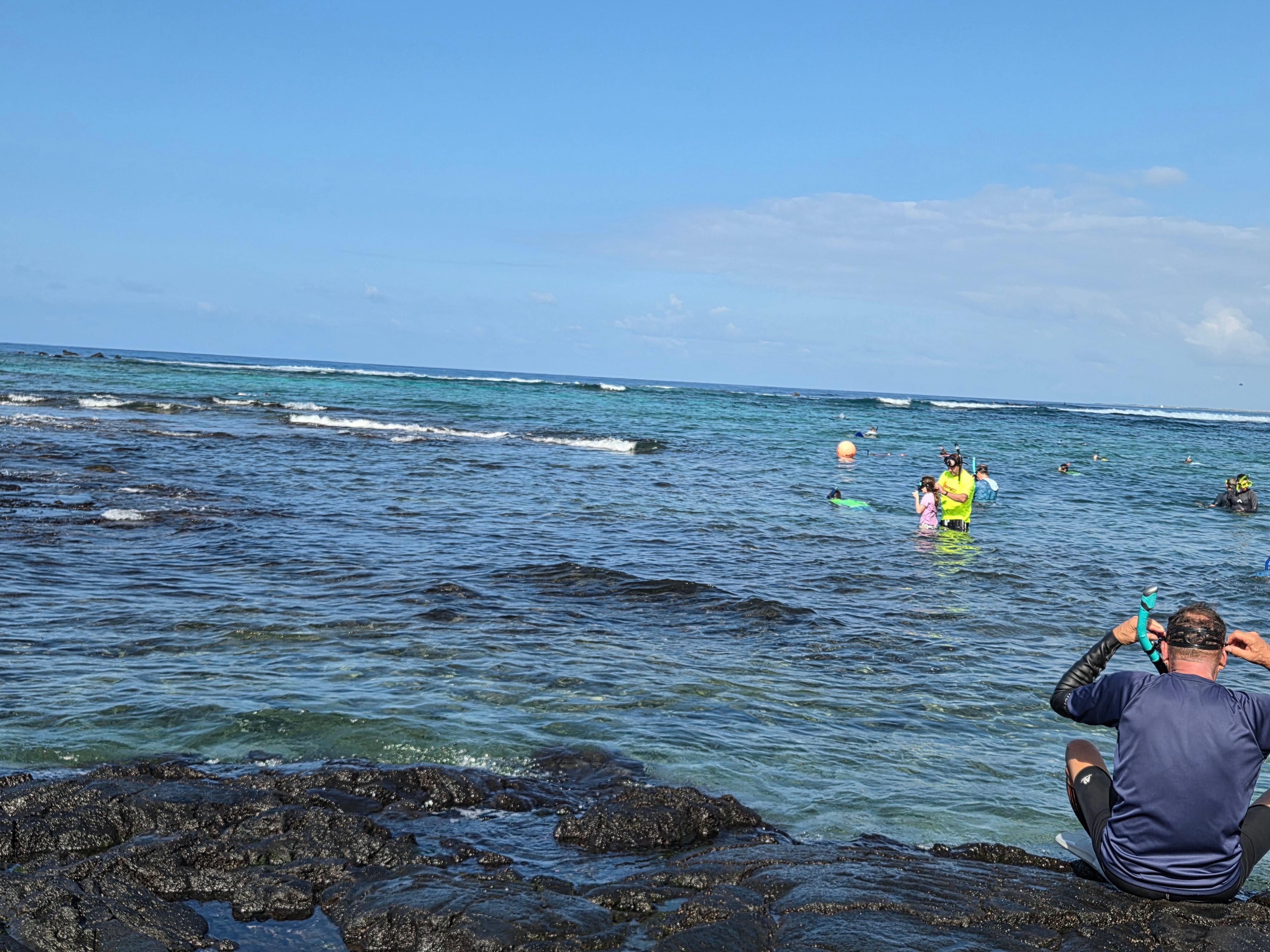 The beach across the street.