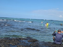 The beach across the street.