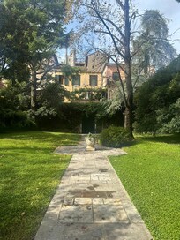 View of the garden of Palazzo Loredan.