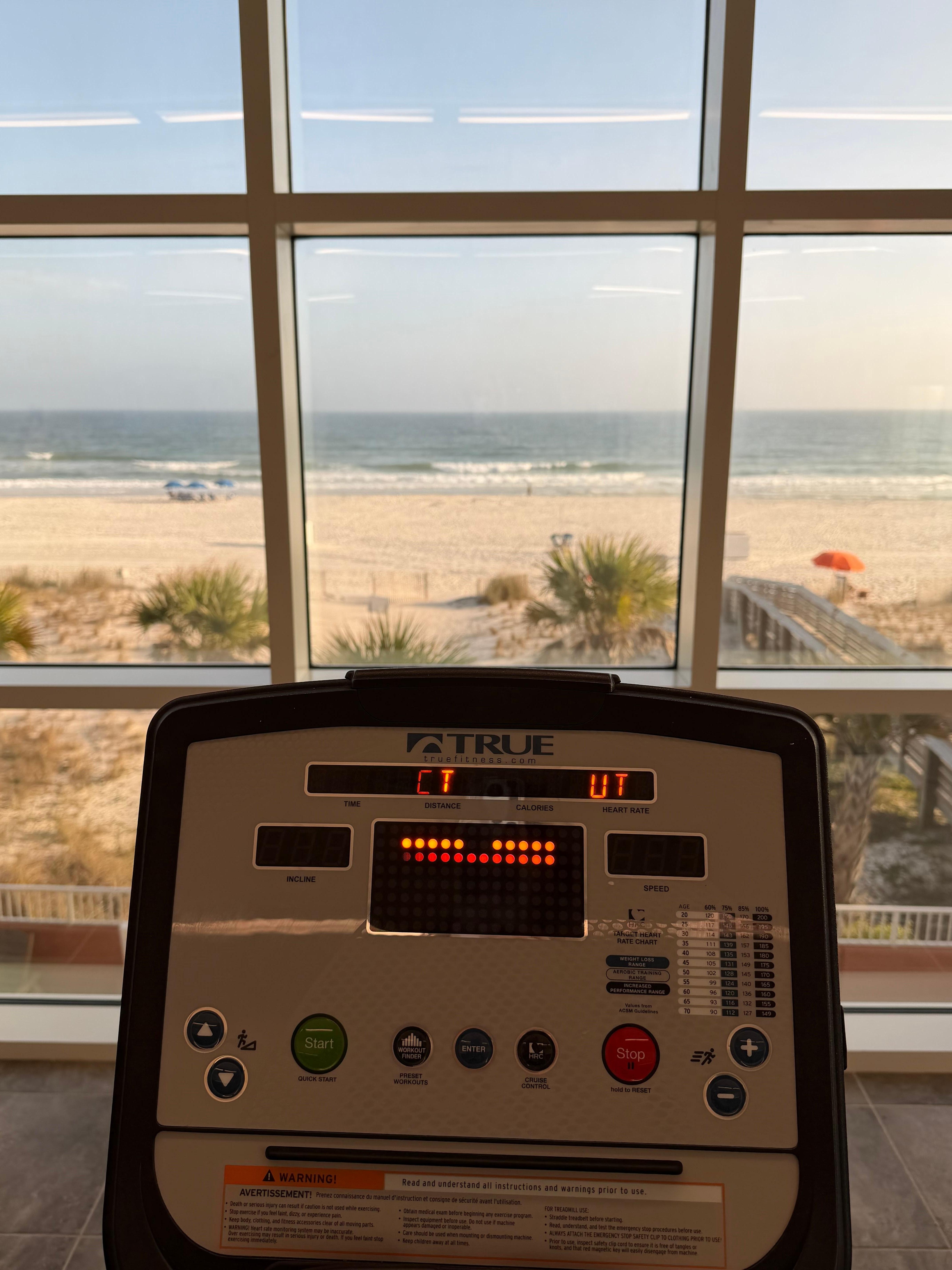 Can work out with the same great view! 