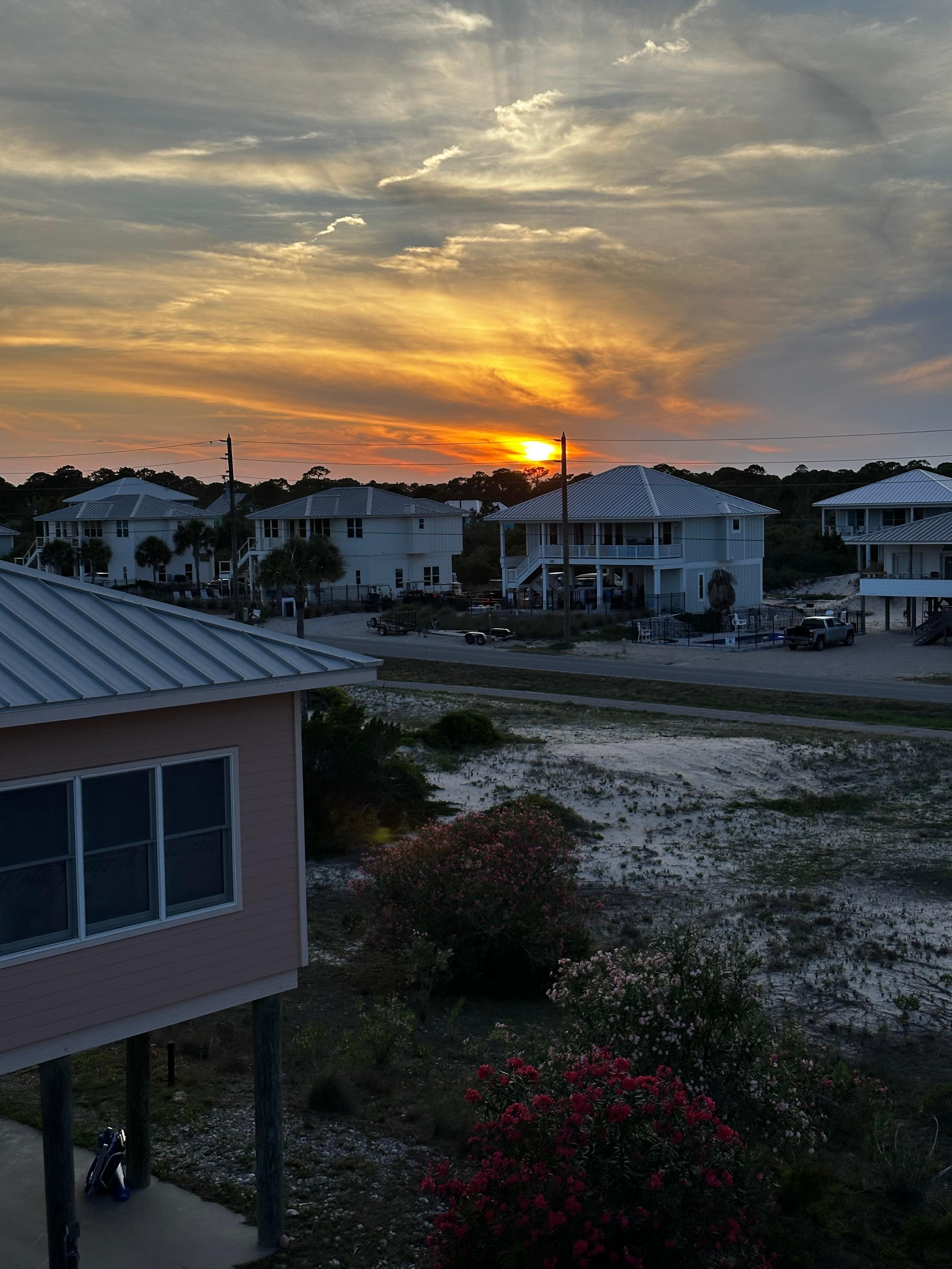 Sunset from balcony 